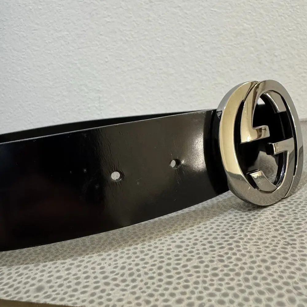 Gucci belt men authentic used 114876 479610 75 30 (Fits 30-32)